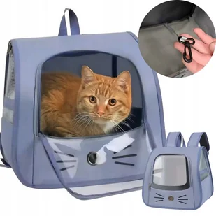 Transporter Dla Kota Królika Torba Transportowa Plecak Regulowany Do 5kg - Torebki damskie - miniaturka - grafika 1