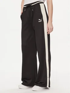 Puma Spodnie dresowe T7 For The Fanbase 625025 Czarny Relaxed Fit - Spodnie sportowe damskie - miniaturka - grafika 1