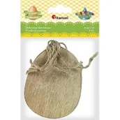 Decoupage - Titanum Drewniana zawieszka jajko 7 x 9 cm 6 szt. - miniaturka - grafika 1