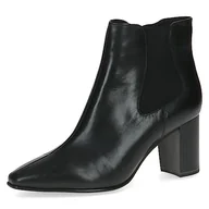 Botki damskie - Caprice Damskie 9-25330-41 botki sznurowane z obcasem, Czarna papka, 37 EU - miniaturka - grafika 1