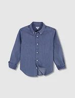Koszule męskie - Gocco Koszula męska Jeansowa, Denim, 9-10 lat - miniaturka - grafika 1
