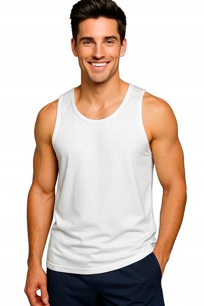 Koszulka Męska Tank-top Na Ramiączkach Trening Siłownię Lato Bokserka Xl
