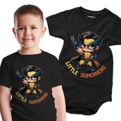 Body dla niemowląt - Body dziecięce Little Superhero Nadruk Super bohatera Prezent Baby shower - miniaturka - grafika 1