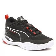 Baleriny - Buty Puma - Playmaker 385841 01 Jet Black/Black/White/Red - miniaturka - grafika 1