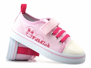 Trampki sportowe dla dziewczynki - AXIM 23753, różowe - Axim - Buty dla dziewczynek - miniaturka - grafika 1
