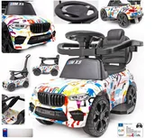 Chodziki - Jeździk pchacz sportowy MX5  wersja LAKIER  CAMO biały - miniaturka - grafika 1