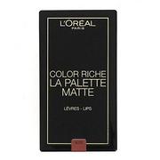 Szminki - Loreal Color Riche La Palette Matte Paletka Matowych Pomadek Do Ust Nude - miniaturka - grafika 1