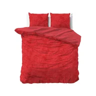 Pościel - 200x220 VELVET UNI czerwony kpl pościeli - miniaturka - grafika 1