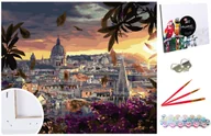 Malowanie po numerach - Zestaw do malowania po numerach, 40x50 cm, Panorama Rzymu - miniaturka - grafika 1