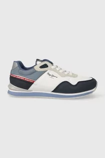 Buty dla chłopców - Pepe Jeans sneakersy dziecięce LONDON SEAL B kolor granatowy - grafika 1