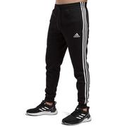 Spodnie sportowe męskie - Spodnie dresowe adidas Essentials 3-Stripes Fleece GM1089 - czarne - Adidas - miniaturka - grafika 1