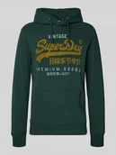 Bluzy męskie - Bluza z kapturem i kieszenią kangurką - miniaturka - grafika 1