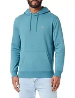 Bluzy męskie - Lee Męska bluza z kapturem Plain Hoodie, niebieski, XL - miniaturka - grafika 1
