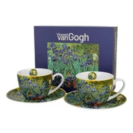 Filiżanki - Zestaw 2 filiżanek espresso 90 ml Van Gogh Irises - miniaturka - grafika 1