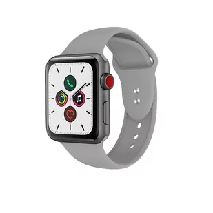 Apple Crong Pasek Crong Liquid Band do Watch 42/44 mm szary CRG-44LQB-CGR - Akcesoria do smartwatchy - miniaturka - grafika 2