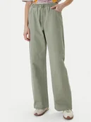 Spodnie damskie - Roxy Jeansy Saltwater ERJDP03329 Zielony Loose Fit - miniaturka - grafika 1