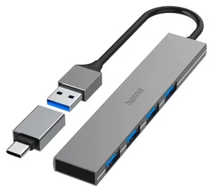 Hama Hub Premium USB 3.2 4 x USB-A, Ultra Slim - Huby USB - miniaturka - grafika 1