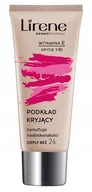 Podkłady do twarzy - Lirene, Podkład Kryjący 14h Ciepły Beż 24 Wit. E, 30ml - miniaturka - grafika 1