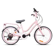 Rowery - sun baby Rower dziecięcy Heart Bike 20 cali dla dziewczynki Różowy J03.016.4.3 - miniaturka - grafika 1