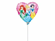 Urodziny dziecka - AMSCAN Balon foliowy do patyka Princess - 23 cm - 1 szt 2640109 - miniaturka - grafika 1
