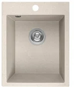 Zlewozmywaki - Laveo Chichi - zlewozmywak 1-komorowy bez ociekacza beż SBH 410T - miniaturka - grafika 1