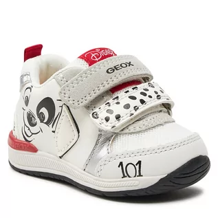 Buty dla dziewczynek - Sneakersy Geox B Rishon Girl B450LB 085NF C0050 White/Red - grafika 1