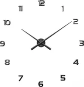 Zegary - JVD Zegar ścienny JVD HT465.1 naklejany na ścianę, szybę...czarny mat - miniaturka - grafika 1