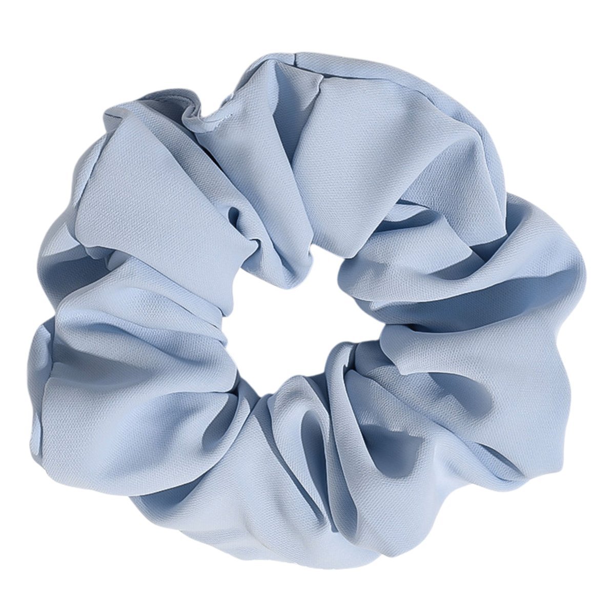Gumka do Włosów Błękitna Duża Frotka Scrunchie Jedwab Bezpieczna i Wygodna