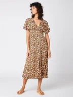 Sukienki - Rip Curl Sukienka w kolorze jasnobrązowym - miniaturka - grafika 1