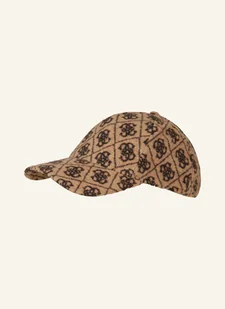 Guess Czapka Z Daszkiem beige - Czapki damskie - miniaturka - grafika 1