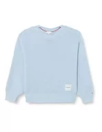 Swetry damskie - Tommy Hilfiger Damski sweter z naszywką z teksturą Łódka-NK, Breezy Blue, M - miniaturka - grafika 1