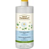 Płyny micelarne - Green Pharmacy Face Care Chamomile woda micelarna 3 w 1 0% Parabens Soaps Artificial Colouring Fragrances 500 ml - miniaturka - grafika 1