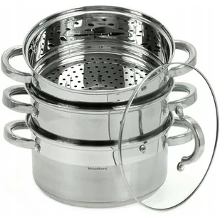 GARNEK NA PARĘ KLAUSBERG 4 ELEM. 22cm KB-7142 - Zestawy garnków i patelni - miniaturka - grafika 1