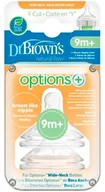 Smoczki do butelek - Smoczki do butelek Dr. Brown's Options Preemie Flow Tetina 9m+ 2 szt (72239317525) - miniaturka - grafika 1