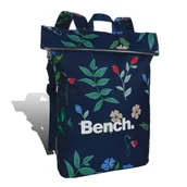Plecaki - Plecak miejski niebieski wielokolorowy plecak Bench nylon w kwiaty D2ORI314F - miniaturka - grafika 1