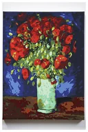 Malowanie po numerach - Wazon Z Makami / Akrylowo - miniaturka - grafika 1