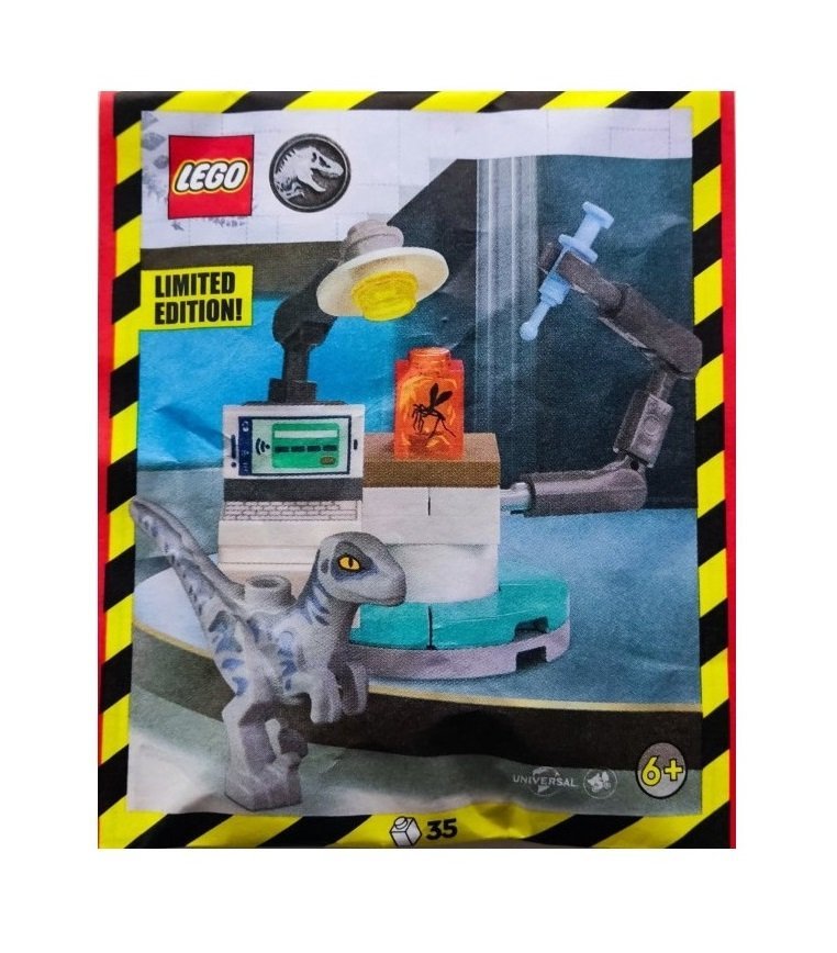 LEGO Jurassic World Zestaw - Raptor with Lab Bench 122405 polybag klocki