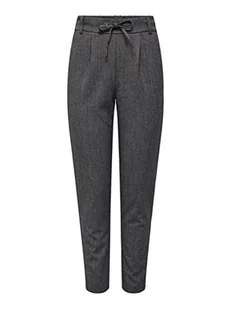 ONLY Damskie spodnie Onlpoptrash-Elise Easy Melange Pant Noos, ciemnoszary melanż, (L) W / 32L - Spodnie damskie - miniaturka - grafika 1