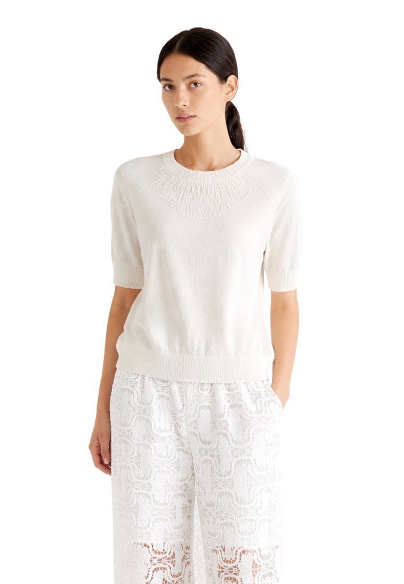 sweter damskie MEIMEIJ CON INSERTI IN tkanina