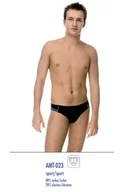 Kąpielówki męskie - SLIPY KĄPIELOWE ATLANTIC ARC AMT-023 (kolor jeans, rozmiar L) - miniaturka - grafika 1