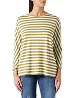 Koszulki i topy damskie - GERRY WEBER Edition T-shirt damski, Zielony/ecru/biały kółko, 42 PL - miniaturka - grafika 1