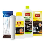 Akcesoria i części do ekspresów do kawy - Zestaw MELITTA Aqualogis AL-TES46, AntiCalc 250ml, Perfect Clean 250ml, Perfect Clean Liquid 4szt - miniaturka - grafika 1