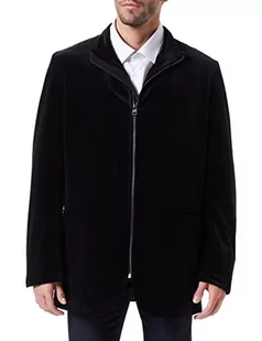 HUGO Męska kurtka Apino2311 Extra Slim-Fit z aksamitu stretchowego, czarny (Black1), 50 - Kurtki męskie - miniaturka - grafika 1
