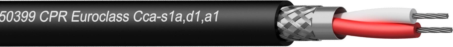 Procab Procab CMX222-CCA/1 DMX-AES cable 2 x 0.34 mm2 22 AWG EN50399 CPR Euroclass 100 m wooden reel