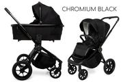 Wózki dziecięce - MUUVO QUICK SE 2 2w1 Chromium Black - miniaturka - grafika 1