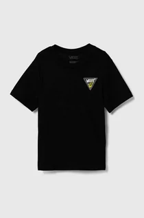 Koszulki dla dziewczynek - Vans t-shirt bawełniany dziecięcy ALIEN PEACE BFF kolor czarny z nadrukiem - grafika 1