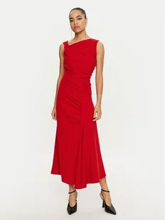 Imperial Sukienka koktajlowa AFATIKP Czerwony Slim Fit - Sukienki - miniaturka - grafika 1