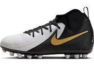 Piłka nożna - Nike Buty piłkarskie chłopięce Jr Phantom Luna II Academy AG, białe/czarne-MTLC złote monety, 33,5 EU, Biały Czarny Mtlc złoty monet, 33.5 EU - miniaturka - grafika 1