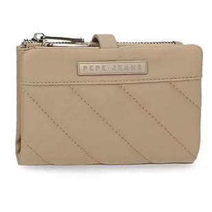 Pepe Jeans Kylie Portfel z uchwytem na karty, beżowy, 14,5 x 9 x 2 cm, skóra PU, beżowy, portfel z uchwytem na karty, BEŻOWY, Portfel z uchwytem na karty - Portfele - miniaturka - grafika 1