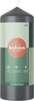 Bolsius Świeca pieńkowa 150/58 Essentials Burzowy szary